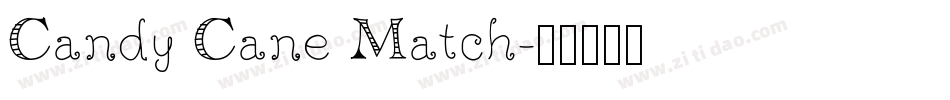 Candy Cane Match字体转换